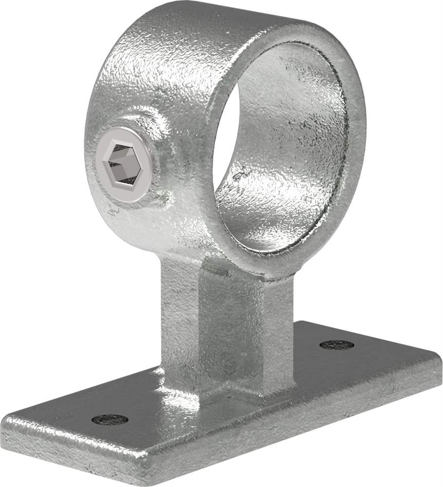 Pipe connector | Handrail bracket Mounting screw 90° | 143W | 26.9 mm - 48.3 mm | 3/4 - 1 1/2 | Malleable cast iron and electrogalvanized