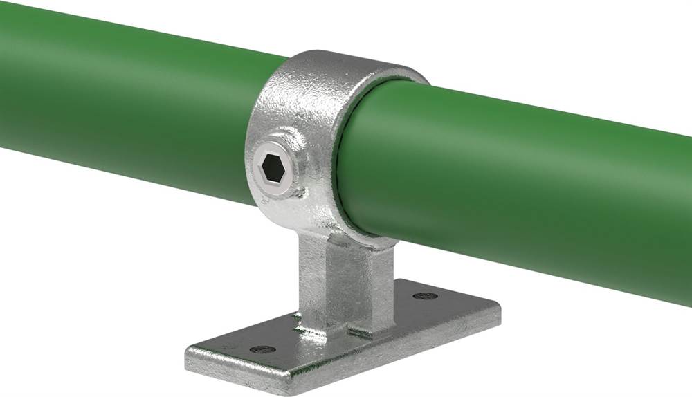 Tube Connector | Handrail Bracket Mounting Screw 90° | 143WC42 | 42,4 mm | 1 1/4 | Malleable Iron and Electro Galvanized