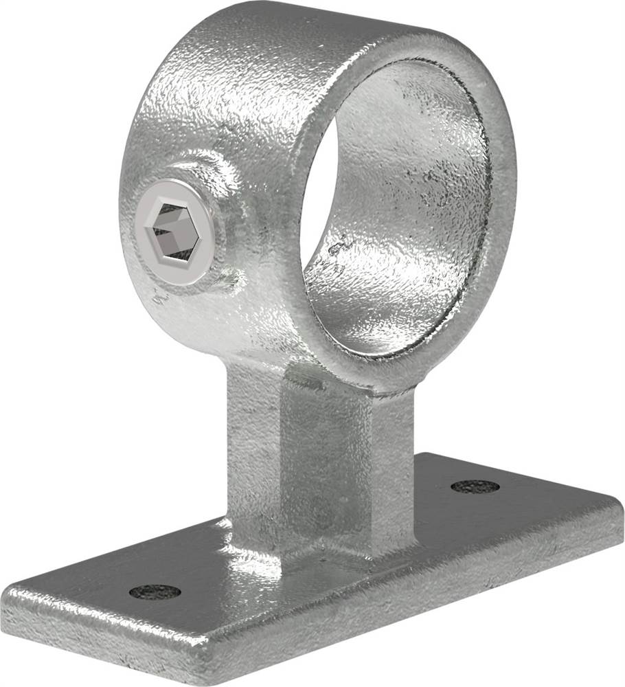 Tube Connector | Handrail Bracket Fixing Screw 90° | 143WD48 | 48,3 mm | 1 1/2 | Malleable Iron and Electro Galvanized