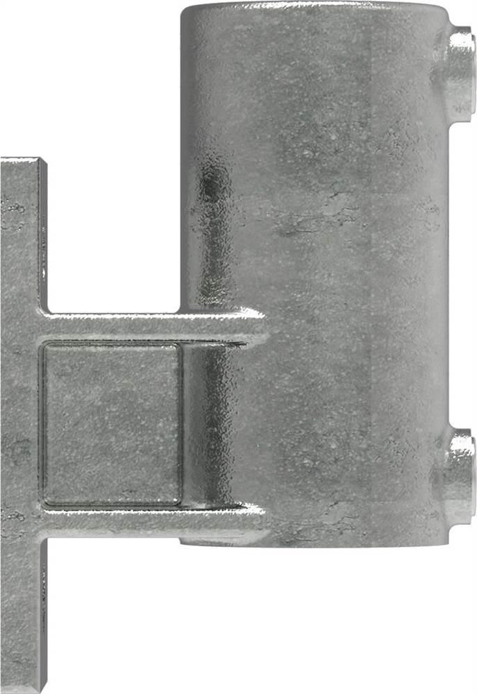 Tube Connector | Wall Bracket Plate Vertical | 144C42 | 42,4 mm | 1 1/4 | Malleable Iron & Electro Galvanized