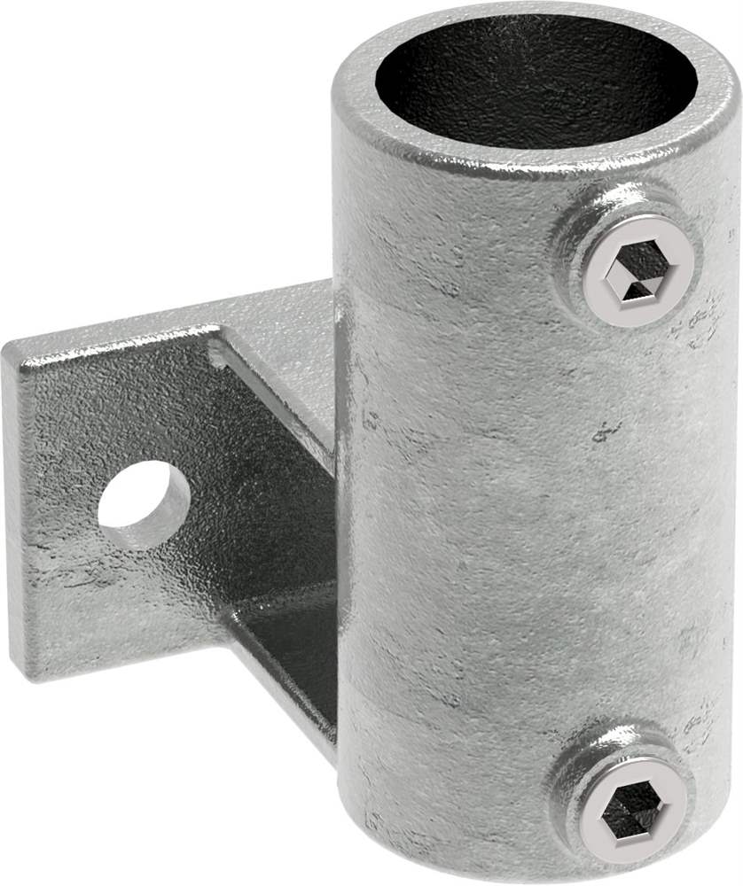 Pipe connector | Wall bracket plate horizontal | 145 | 33,7 mm - 48,3 mm | 1 - 1 1/2 | Malleable cast iron and electrogalvanized