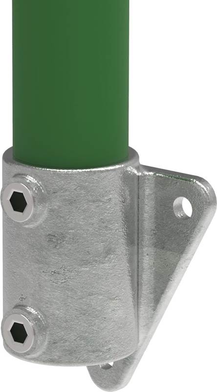 Tube Connector | Wall Bracket Triangular Flange | 146C42 | 42,4 mm | 1 1/4 | Malleable Iron and Electro Galvanized