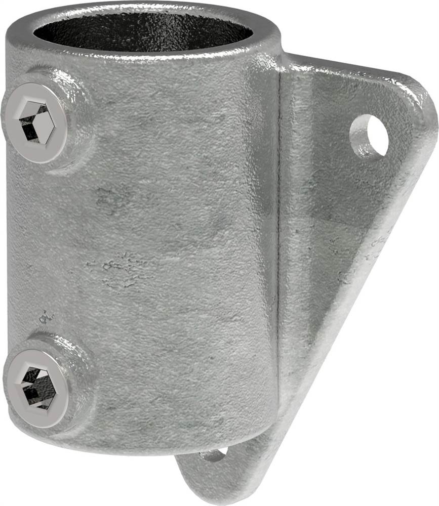 Pipe connector | Wall bracket Triangular flange | 146D48 | 48,3 mm | 1 1/2 | Malleable cast iron and electrogalvanized