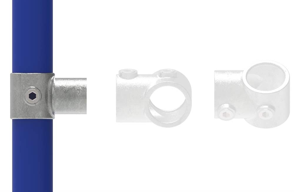 Tube connector | Swivel piece | 147 | 33.7 mm - 48.3 mm | 1 - 1 1/2 | Malleable cast iron and electrogalvanized