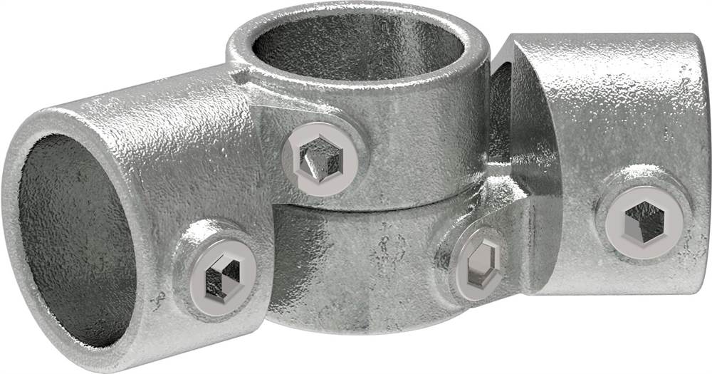 Pipe connector | Angle joint adjustable - 1 piece | 148A27 | 26,9 mm | 3/4 | Malleable cast iron and electrogalvanized