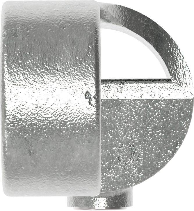 Tube connector | Angle joint adjustable - 1 piece | 148C42 | 42,4 mm | 1 1/4 | Malleable cast iron and electrogalvanized