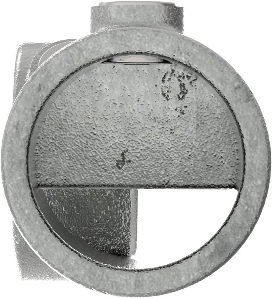 Pipe connector | Angle joint adjustable - 1 piece | 148D48 | 48,3 mm | 1 1/2 | Malleable cast iron and electrogalvanized