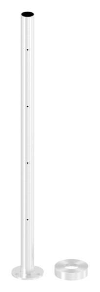 Railing post | for 4 cross bar holders M6 | length: 880 mm | V2A