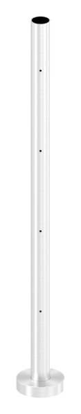 Railing post | for 4 cross bar holders M6 | length: 880 mm | V2A