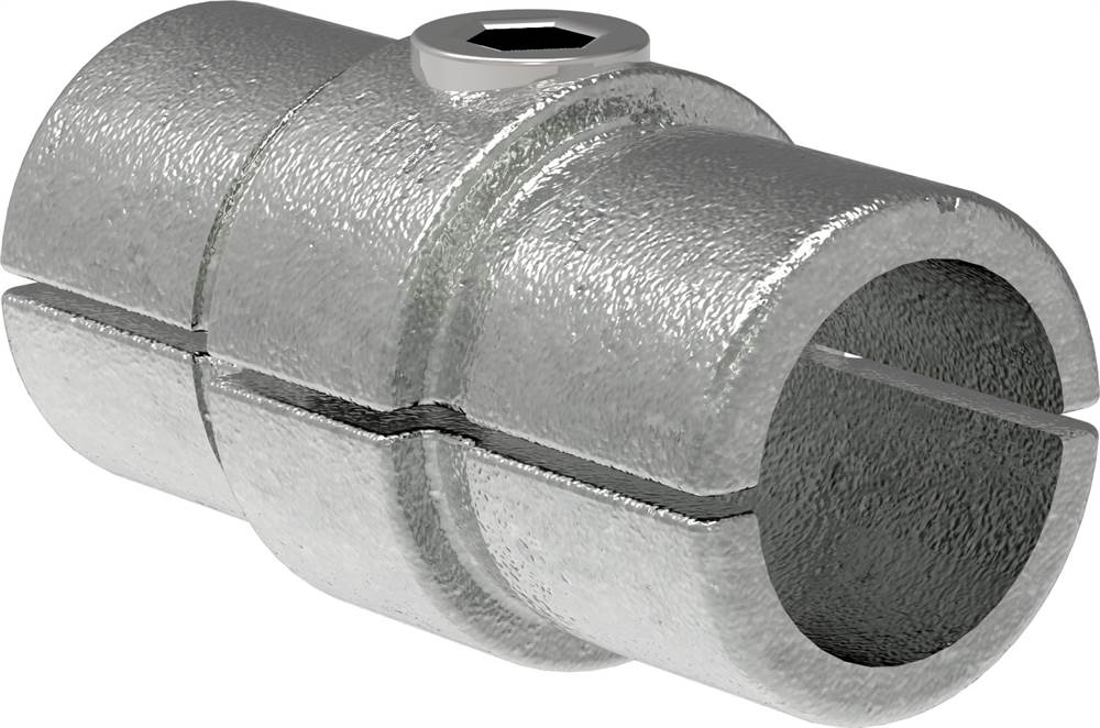 Tube connector | Connector inside | 150C42 | 42,4 mm | 1 1/4 | Malleable cast iron and electrogalvanized