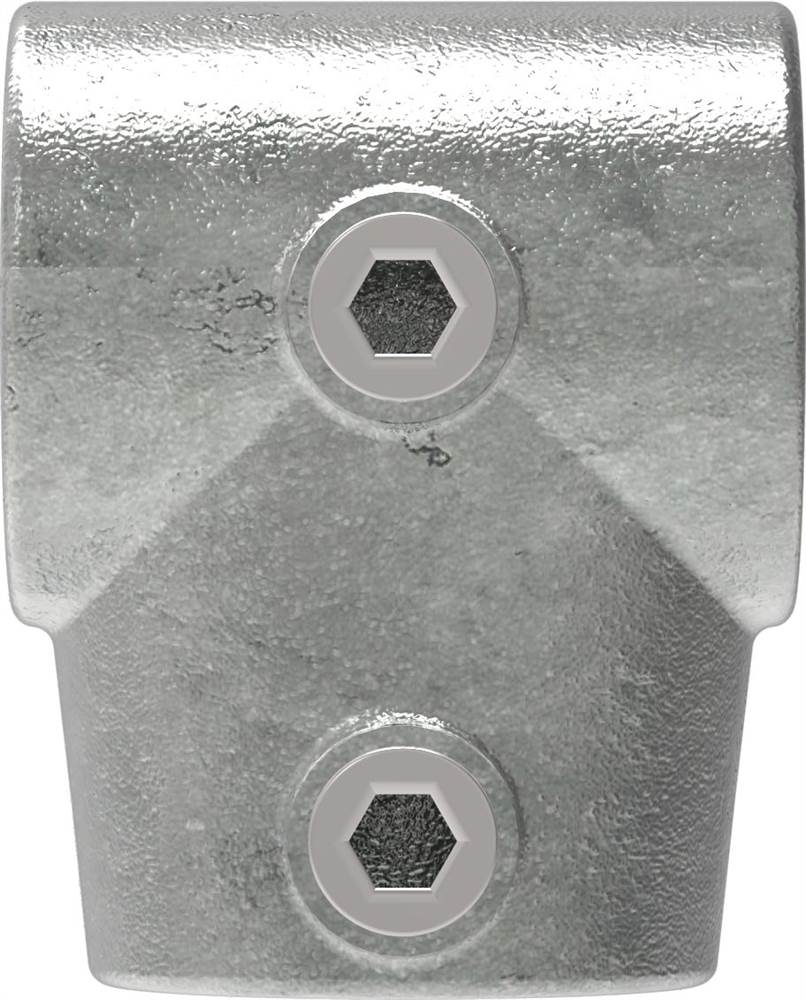 Tube connector | T-piece short adjustable 0-11° | 153B34 | 33,7 mm | 1 | Malleable cast iron and electrogalvanized