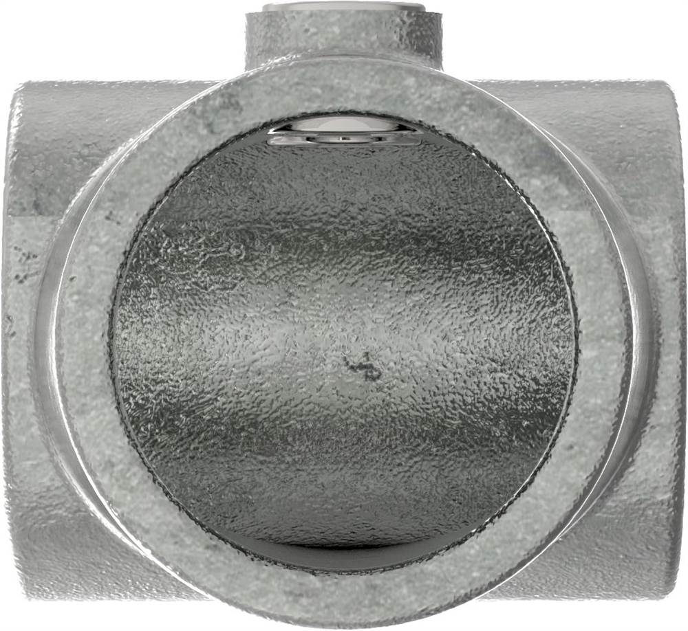 Tube connector | T-piece short adjustable 0-11° | 153B34 | 33,7 mm | 1 | Malleable cast iron and electrogalvanized