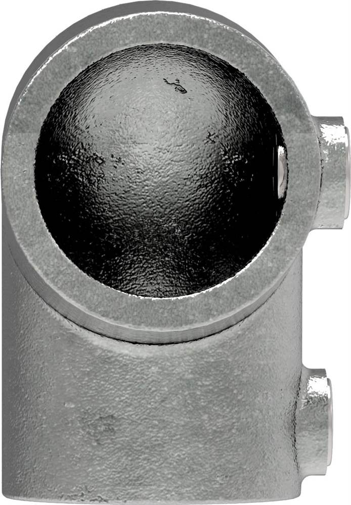 Pipe connector | Elbow 90° adjustable 0-11° | 154 | 33,7 mm - 48,3 mm | 1 - 1 1/2 | Malleable cast iron and electrogalvanized