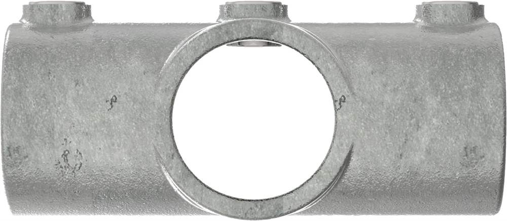 Pipe connector | Cross piece adjustable 0-11° | 156 | 33,7 mm - 48,3 mm | 1 - 1 1/2 | Malleable cast iron and electrogalvanized