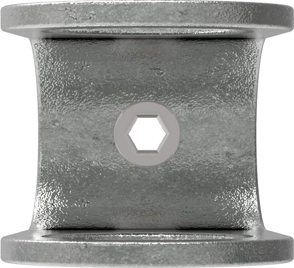Pipe connector | Cross piece open | 160 | 26,9 mm - 60,3 mm | 3/4 - 2 | Malleable cast iron and electrogalvanized