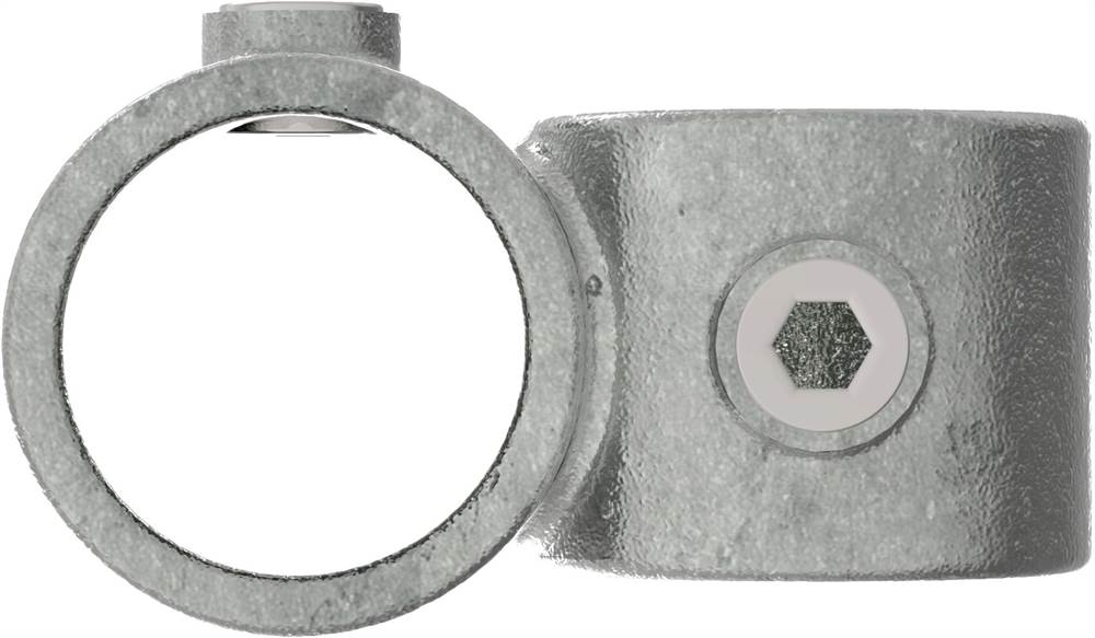 Tube Connector | Cross Piece 90° | 161C42 | 42,4 mm | 1 1/4 | Malleable Iron and Electro Galvanized