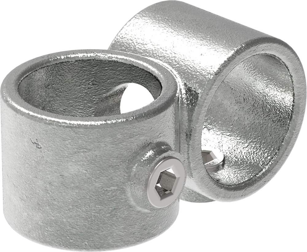 Pipe Connector | Cross Piece Prefixed 90° Reduced | 161C42/B34 | 42,4 mm; 33,7 mm | 1 1/4; 1 | Malleable Iron and Electrogalvanized