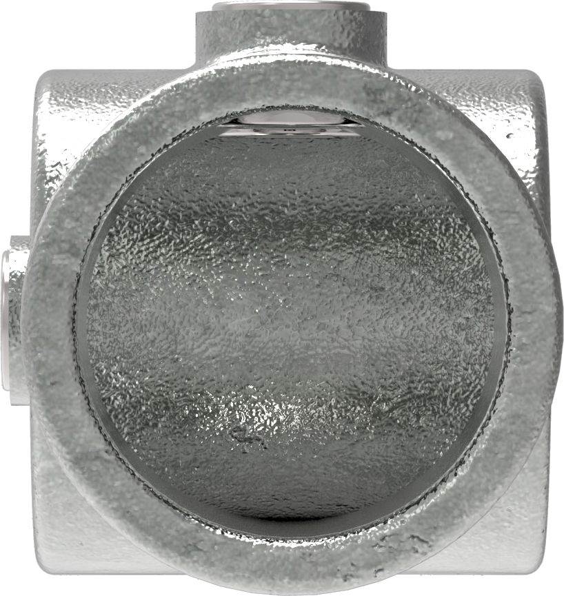 Pipe connector | Cross tee combined | 165D48 | 48,3 mm | 1 1/2 | Malleable cast iron and electrogalvanized