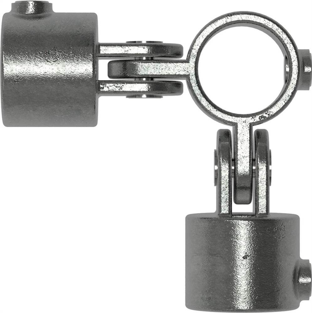Pipe connector | Joint piece double 90° | 168A27 | 26,9 mm | 3/4 | Malleable cast iron and electrogalvanized