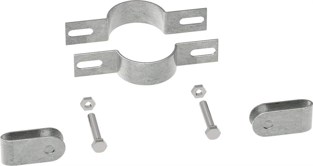 Tube Connector | Grid Holder double | 171C42 | 42,4 mm | 1 1/4 | Malleable iron and electrogalvanized