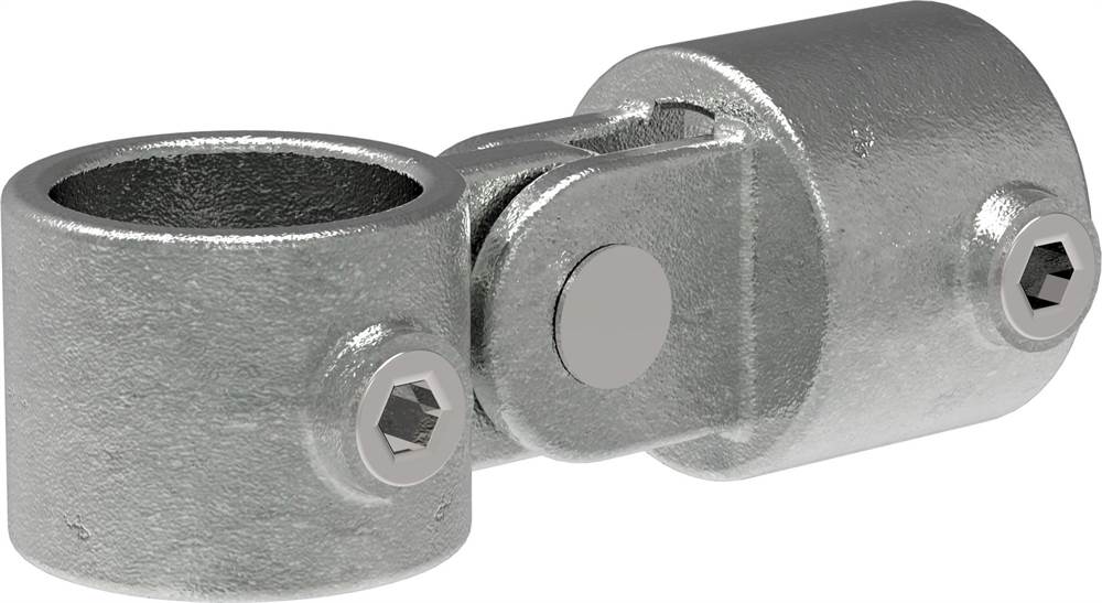 Tube Connector | Joint piece single | 173C42 | 42,4 mm | 1 1/4 | Malleable cast iron and electrogalvanized