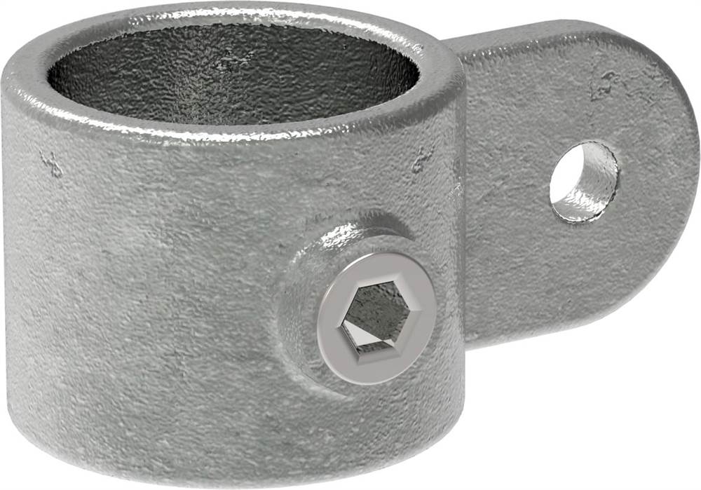 Tube Connector | Single Joint Eye | 173MC42 | 42,4 mm | 1 1/4 | Malleable Cast Iron and Electro Galvanized