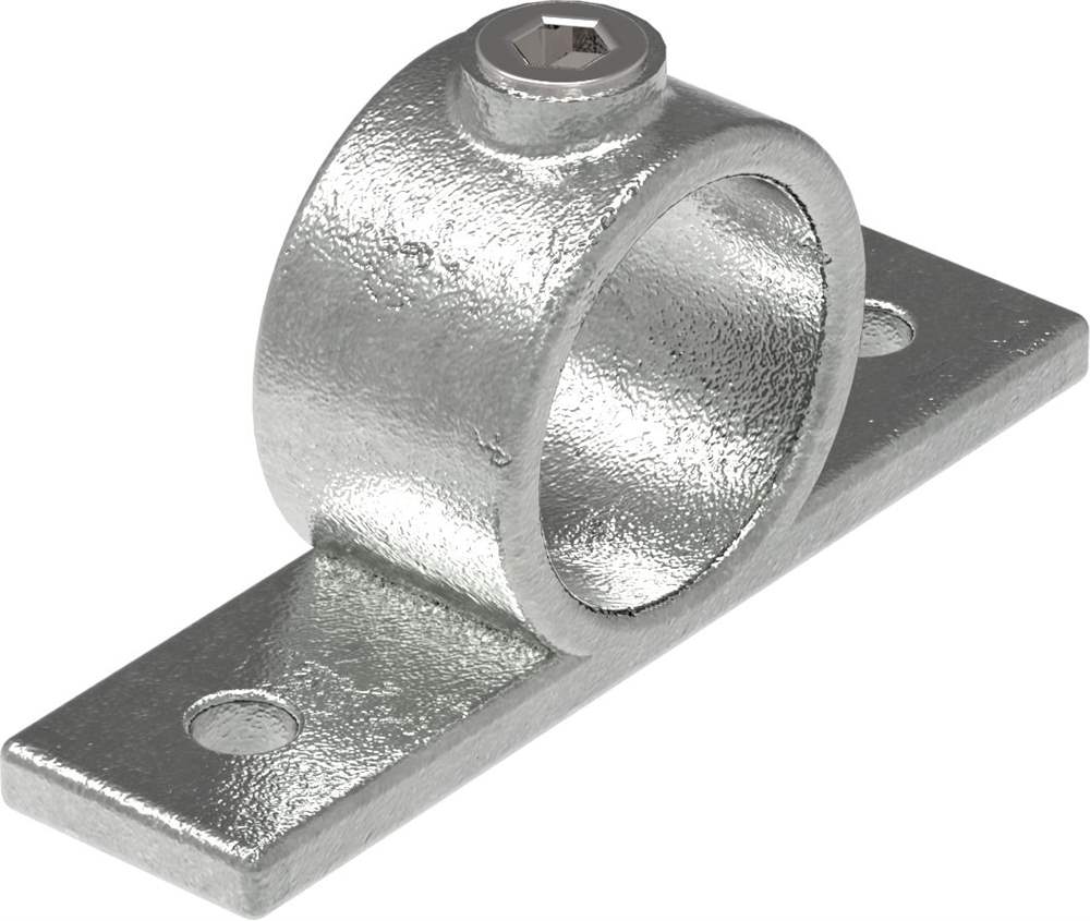 Pipe connector | Mounting ring with flange 2 holes | 198 | 26.9 mm - 48.3 mm | 3/4 - 1 1/2 | Malleable cast iron and electrogalvanized