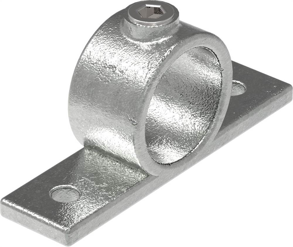 Tube connector | Mounting ring with flange 2 holes | 198B34 | 33,7 mm | 1 | Malleable cast iron and electrogalvanized