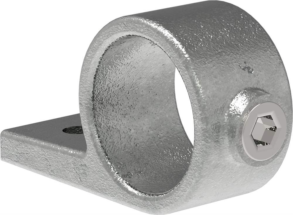 Pipe connector | Mounting ring with flange 1 bore | 199 | 26.9 mm - 48.3 mm | 3/4 - 1 1/2 | Malleable cast iron and electrogalvanized