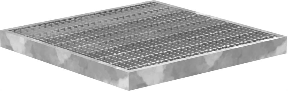 Garage grating | dimensions: 290x290x25 mm 30/10 mm | made of S235JR (St37-2), hot-dip galvanized in a full bath