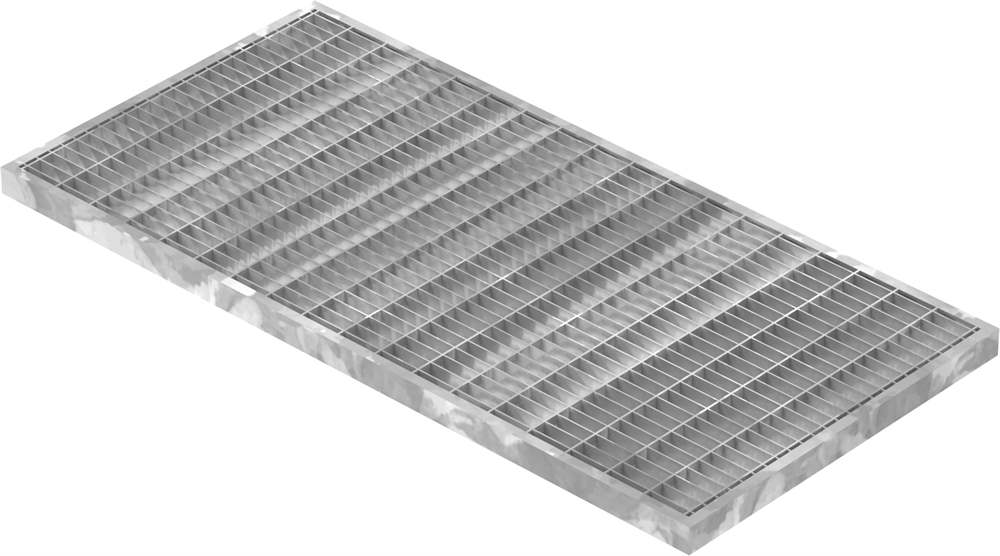 light well grating construction standard grating | dimensions: 290x590x20 mm 30/10 mm | made of S235JR (St37-2), hot-dip galvanized in full bath
