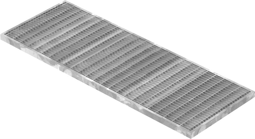 light well grating construction standard grating | dimensions: 290x790x20 mm 30/10 mm | made of S235JR (St37-2), hot-dip galvanized in full bath