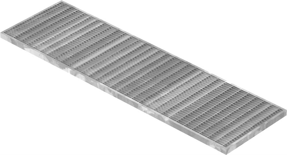 light well grating construction standard grating | dimensions: 290x990x20 mm 30/10 mm | made of S235JR (St37-2), hot-dip galvanized in full bath