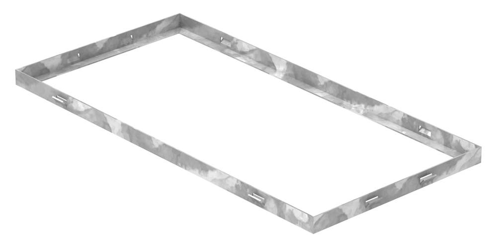 frame | dimensions: 300x600x23 mm | for grate height 20 mm | made of S235JR (St37-2), strip galvanized