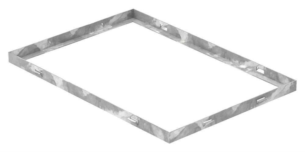 frame | dimensions: 350x500x23 mm | for grate height 20 mm | made of S235JR (St37-2), strip galvanized