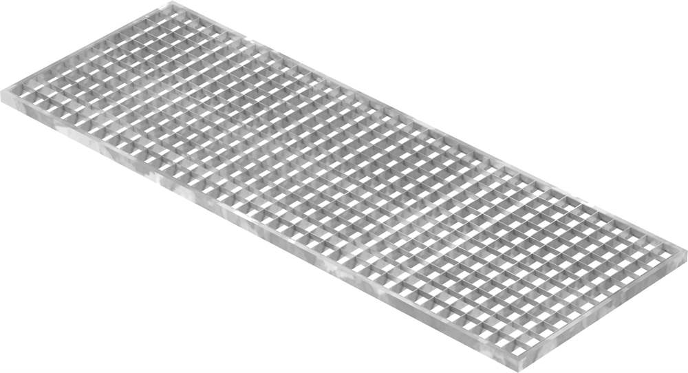 light well grating construction standard grating | dimensions: 390x1090x20 mm 30/30 mm | made of S235JR (St37-2), hot-dip galvanized in full bath
