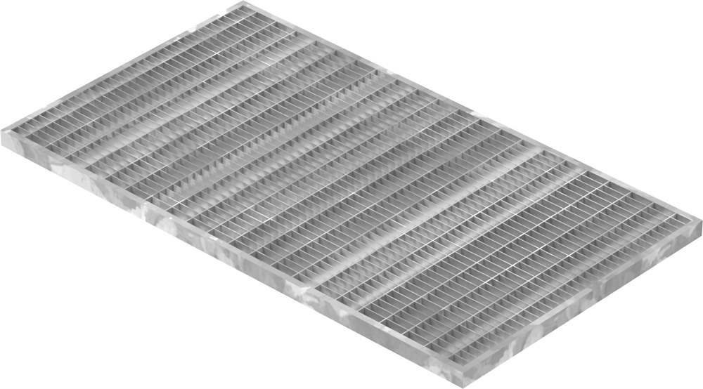light well grating construction standard grating | dimensions: 390x690x20 mm 30/10 mm | made of S235JR (St37-2), hot-dip galvanized in full bath