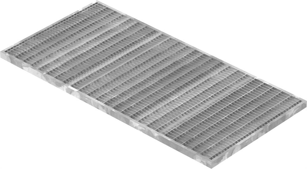 light well grating construction standard grating | dimensions: 390x790x20 mm 30/10 mm | made of S235JR (St37-2), hot-dip galvanized in full bath