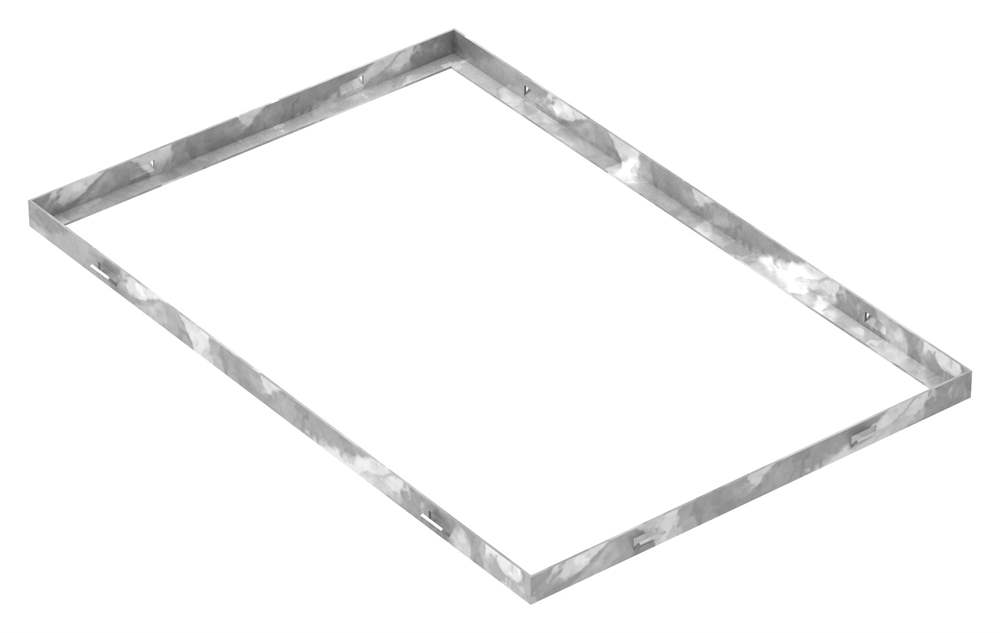 frame | dimensions: 400x600x23 mm | for grate height 20 mm | made of S235JR (St37-2), strip galvanized