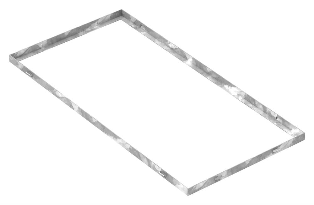 frame | dimensions: 400x800x23 mm | for grate height 20 mm | made of S235JR (St37-2), strip galvanized