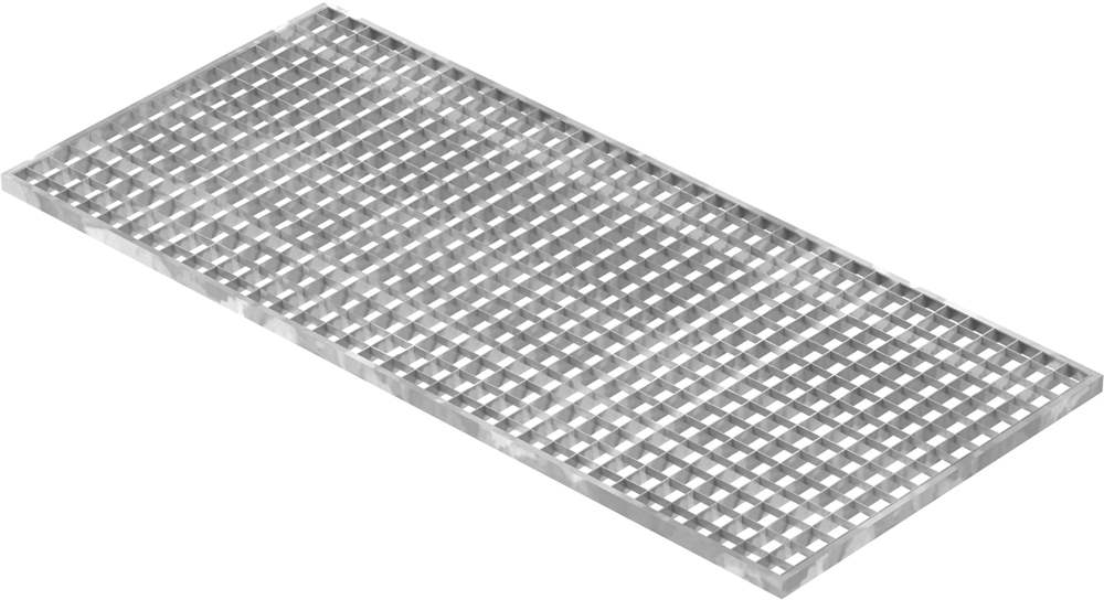 light well grating construction standard grating | dimensions: 490x1090x20 mm 30/30 mm | made of S235JR (St37-2), hot-dip galvanized in full bath