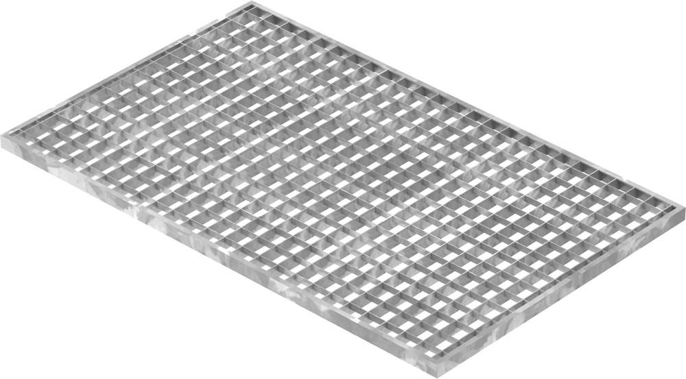 light well grating construction standard grating | dimensions: 490x790x20 mm 30/30 mm | made of S235JR (St37-2), hot-dip galvanized in full bath