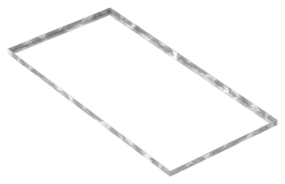 frame | dimensions: 500x1000x23 mm | for grate height 20 mm | made of S235JR (St37-2), strip galvanized