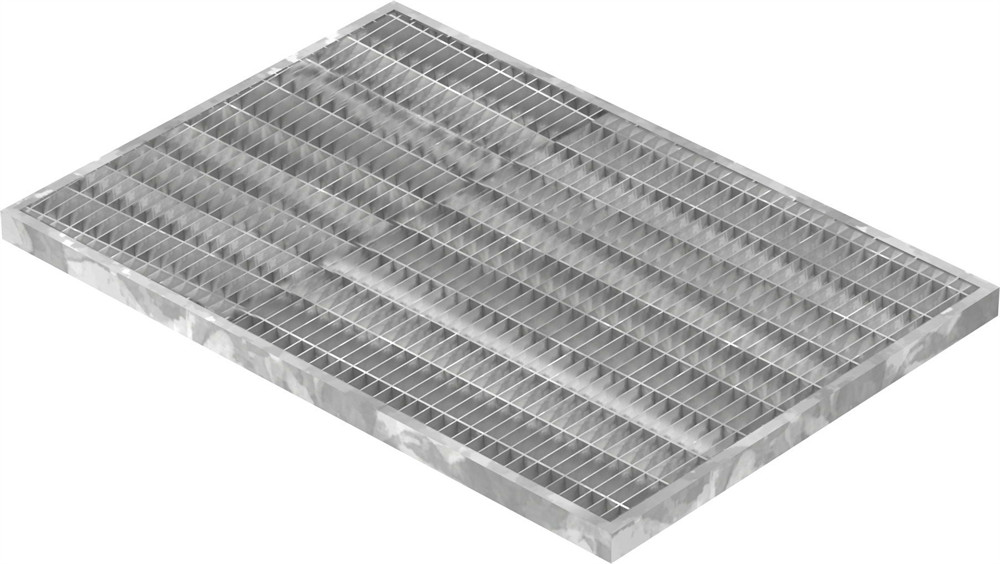 light well grating construction standard grating | dimensions: 500x350x20 mm 30/10 mm | made of S235JR (St37-2), hot-dip galvanized in full bath