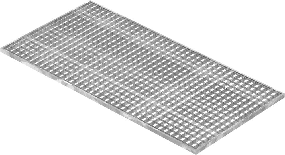 light well grating construction standard grating | dimensions: 590x1190x20 mm 30/30 mm | made of S235JR (St37-2), hot-dip galvanized in full bath