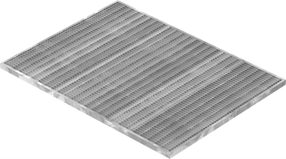 light well grating construction standard grating | dimensions: 590x790x20 mm 30/10 mm | made of S235JR (St37-2), hot-dip galvanized in full bath
