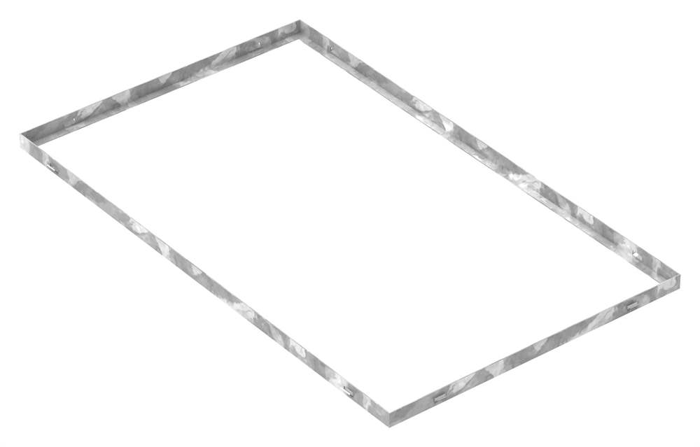 frame | dimensions: 600x1000x28 mm | for grate height 25 mm | made of S235JR (St37-2), strip galvanized