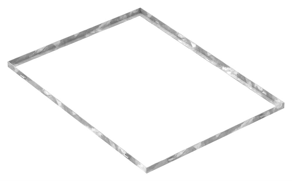 frame | dimensions: 600x800x23 mm | for grate height 20 mm | made of S235JR (St37-2), strip galvanized