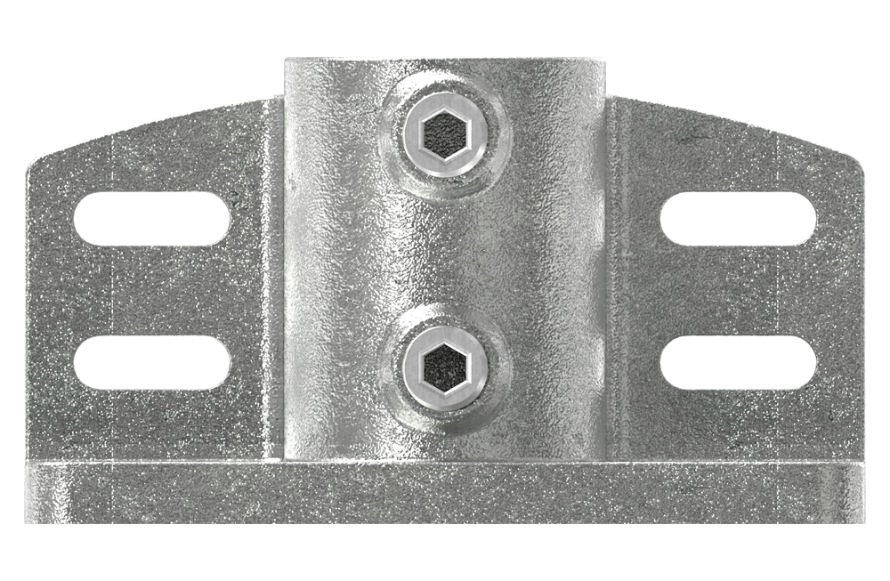 Tube Connector | Solid Wall Mount | 247C42 | 42,4 mm | 1 1/4 | Malleable Iron & Electro Galvanized