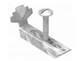 Grating clamp for grating height 30 mm | MW 30/10 mm | made of St37, hot-dip galvanized